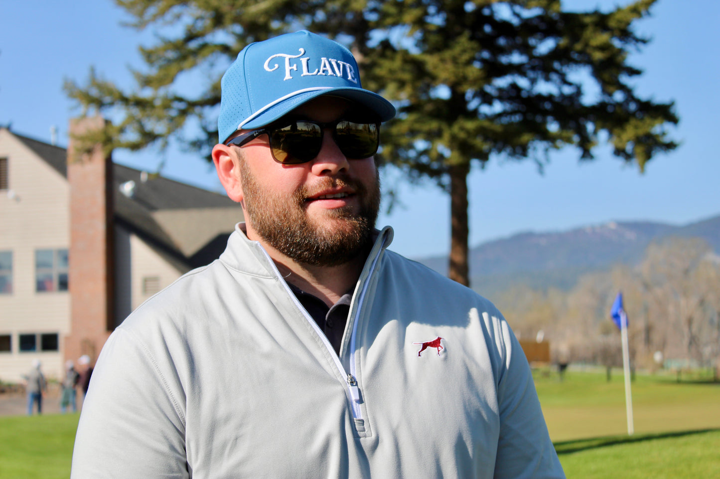 Ocean Blue Flave Golf Hat