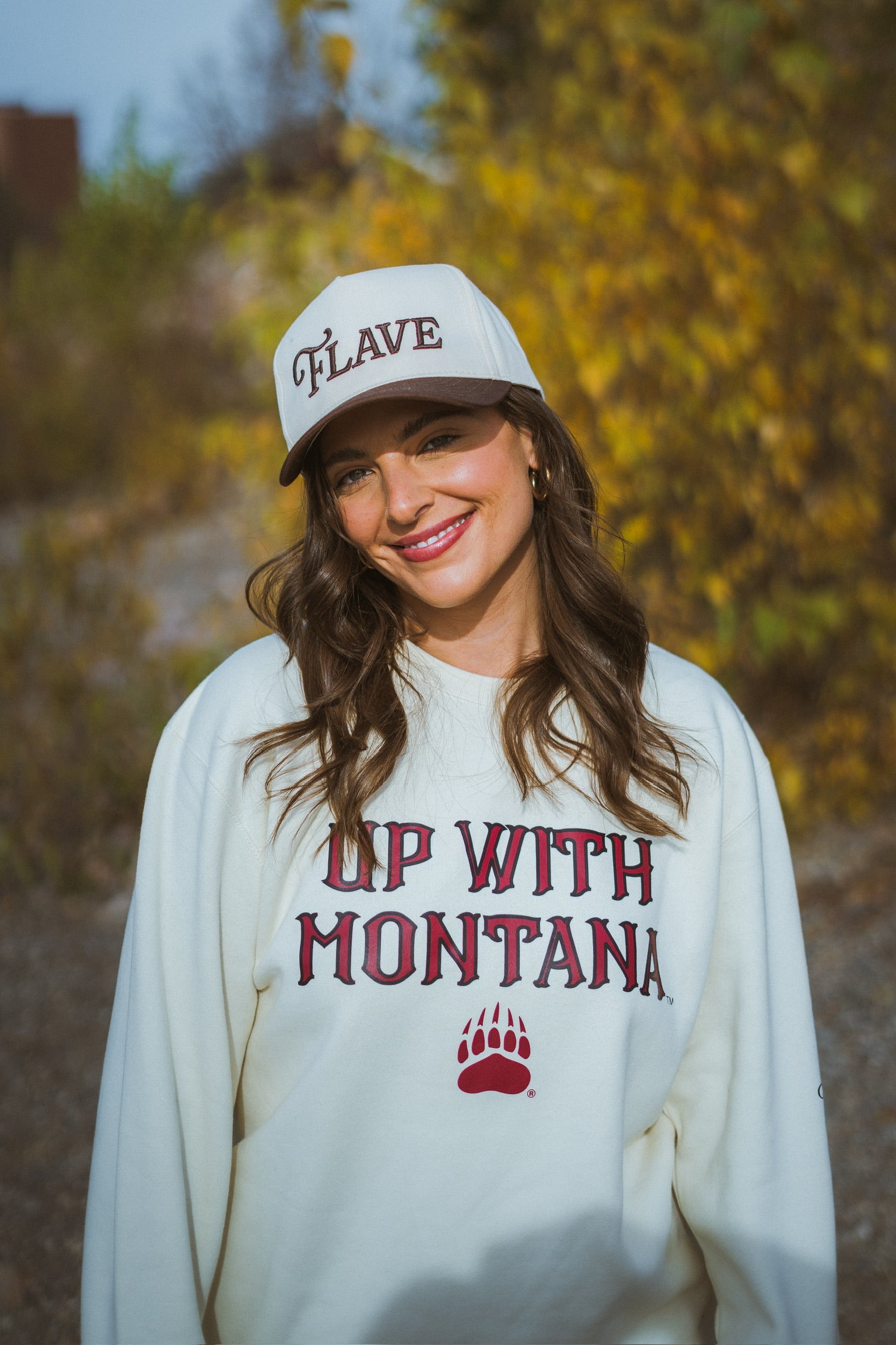 Neutral and Chocolate Flave Hat