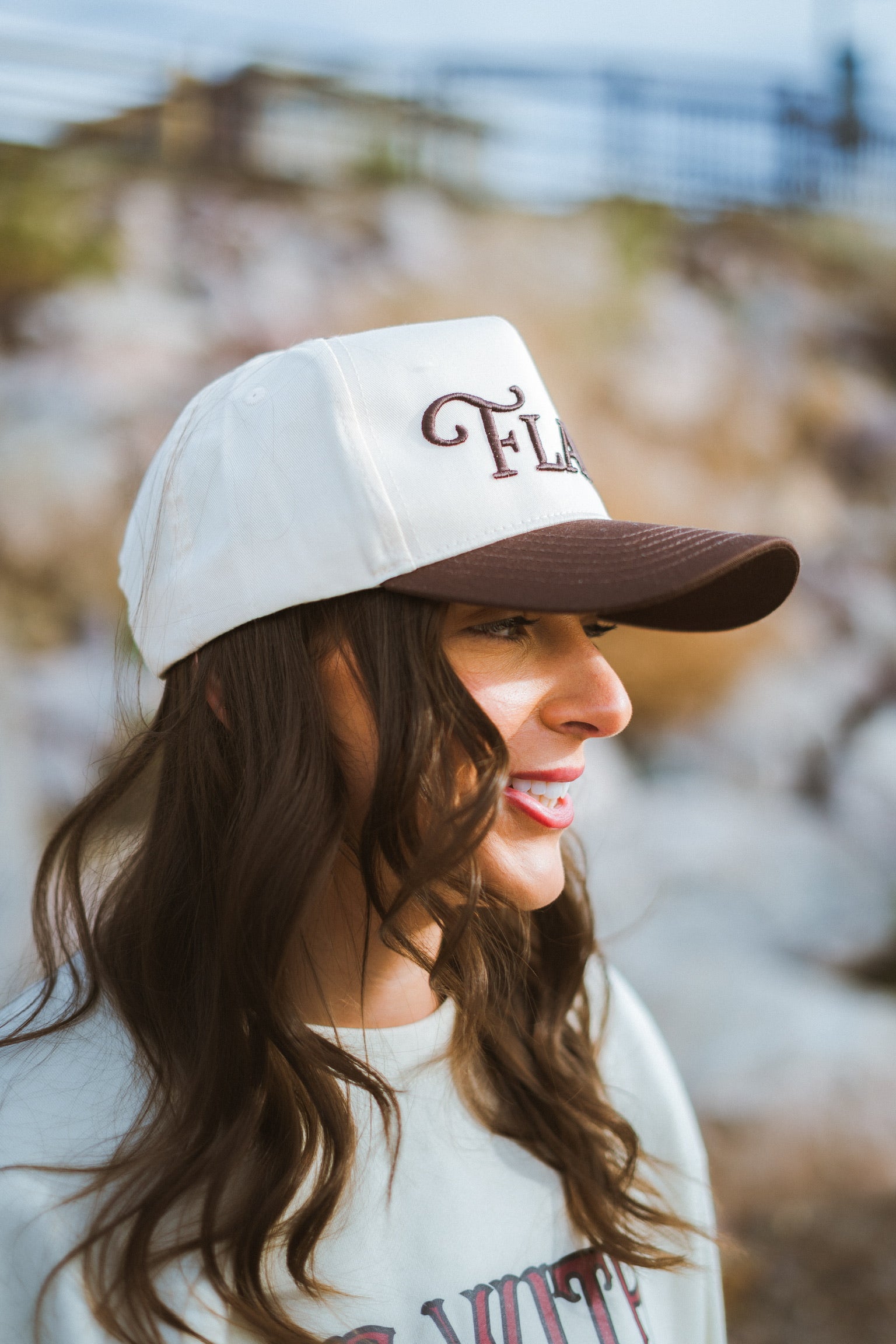 Neutral and Chocolate Flave Hat