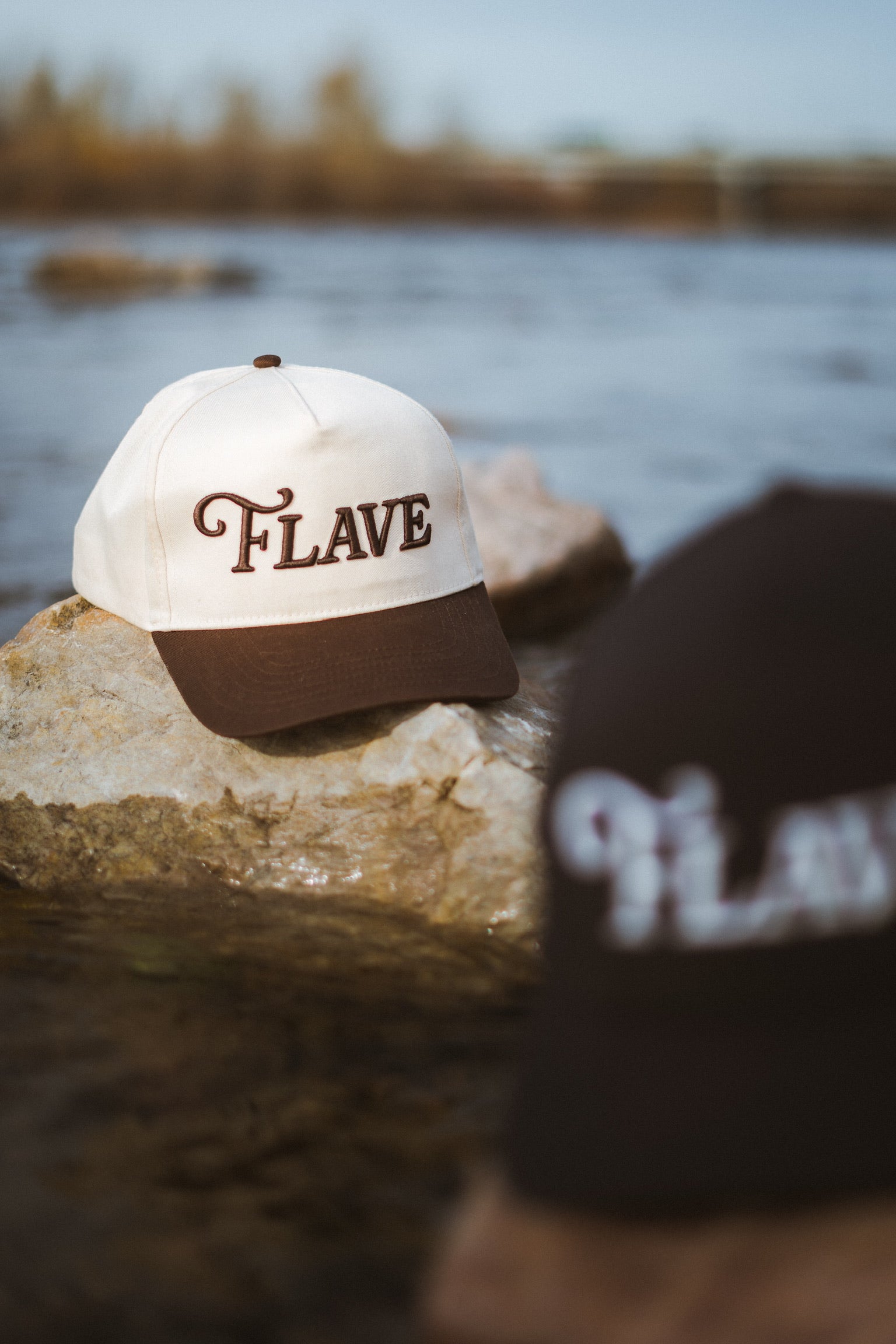 Neutral and Chocolate Flave Hat