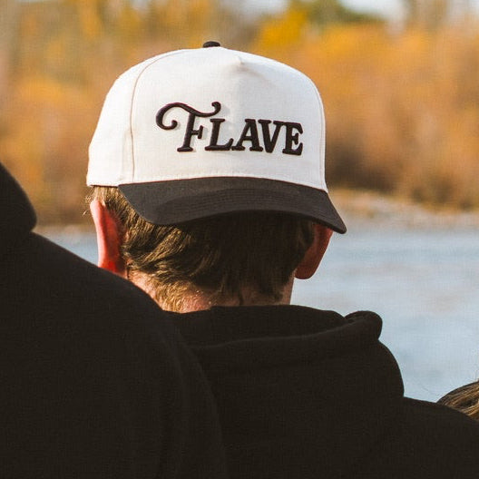 Neutral and Black Flave Hat