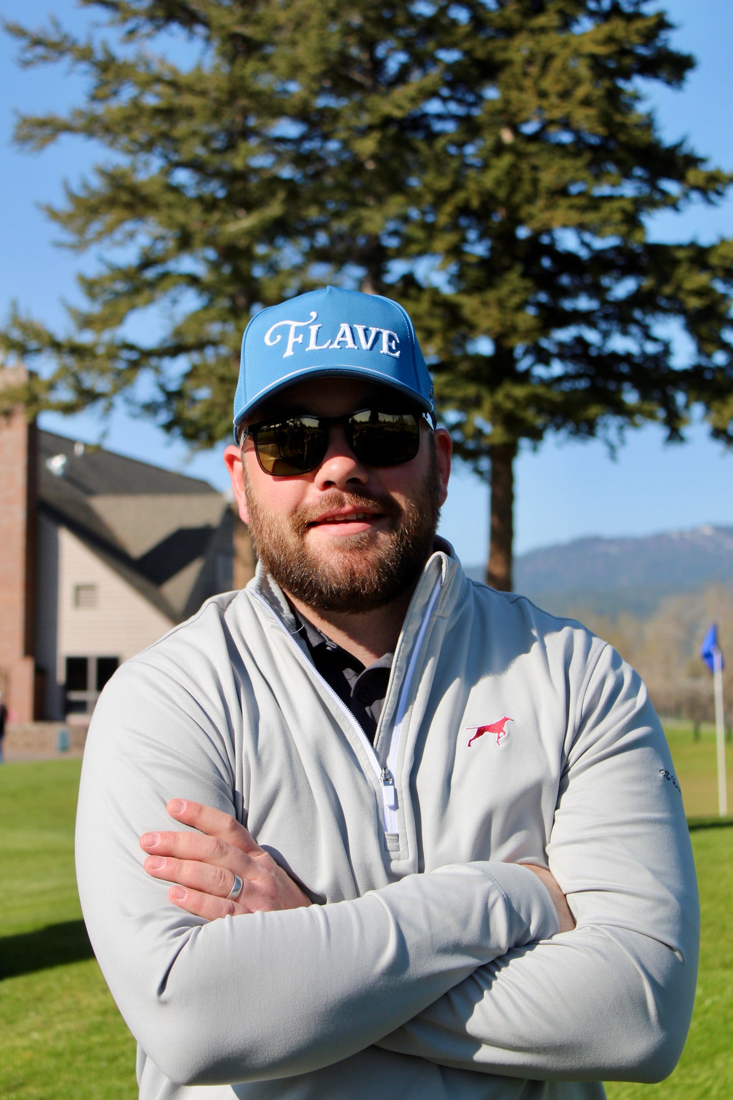 Ocean Blue Flave Golf Hat