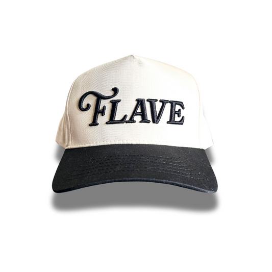 Neutral and Black Flave Hat