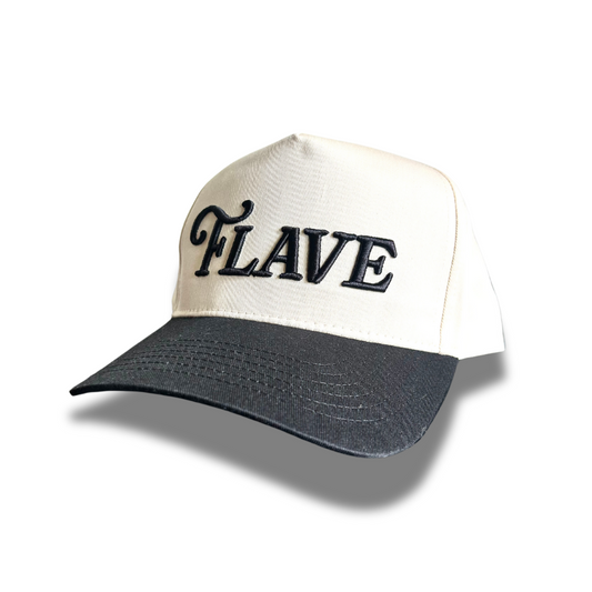 Neutral and Black Flave Hat